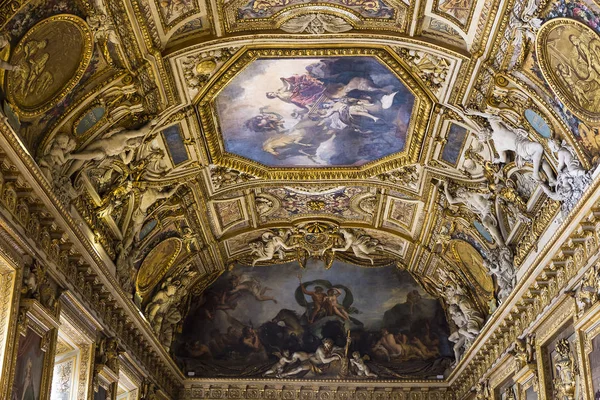 Galeria de Apollon, O Louvre, Paris, França — Fotografia de Stock