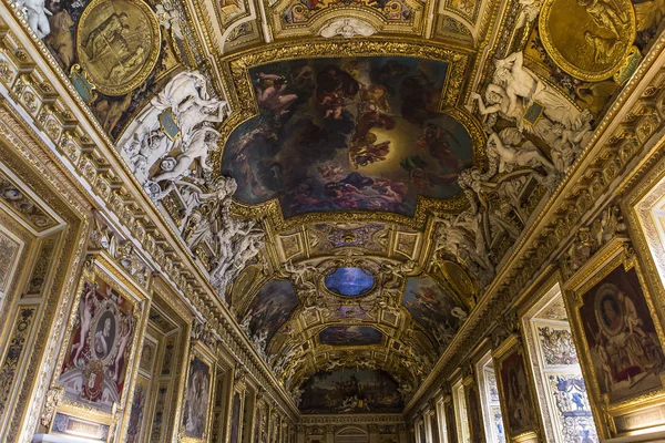 Galleria di Apollon, Louvre, Parigi, Francia — Foto Stock