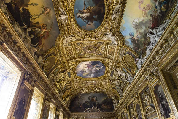 Gallery of Apollon, The Louvre, Paris, France — Stock Photo, Image