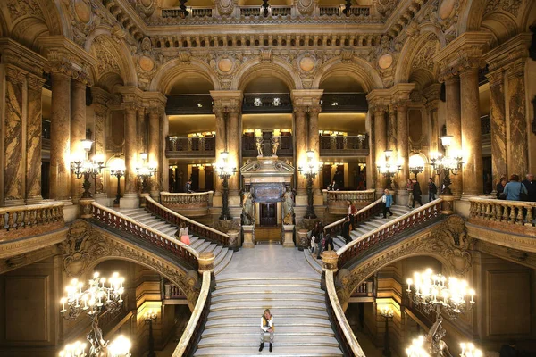El Palais Garnier, Ópera de París, interiores y detalles —  Fotos de Stock