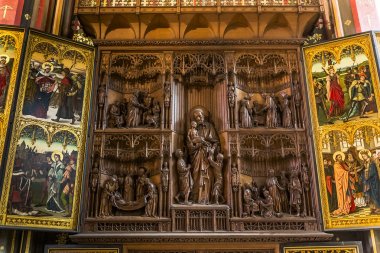 İç Notre dame d'Anvers Katedrali, Anvers, Belçika