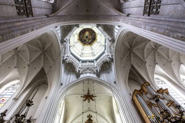 İç Notre dame d'Anvers Katedrali, Anvers, Belçika