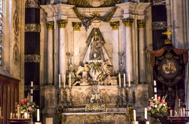 İç Notre dame d'Anvers Katedrali, Anvers, Belçika