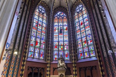 İç Notre dame d'Anvers Katedrali, Anvers, Belçika