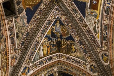 Ayrıntılar battistero di San Giovanni, Siena, İtalya