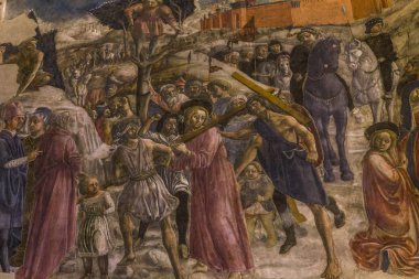 Ayrıntılar battistero di San Giovanni, Siena, İtalya