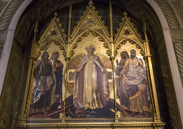 Detalles del battistero di san Giovanni, Siena, Italia — Foto de Stock