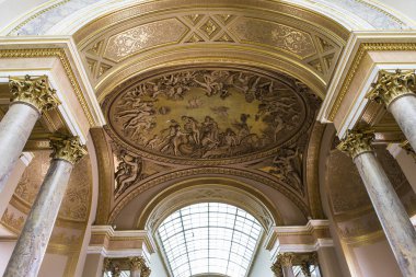 Büyük Galeri tavanları, Louvre, Paris, Fransa