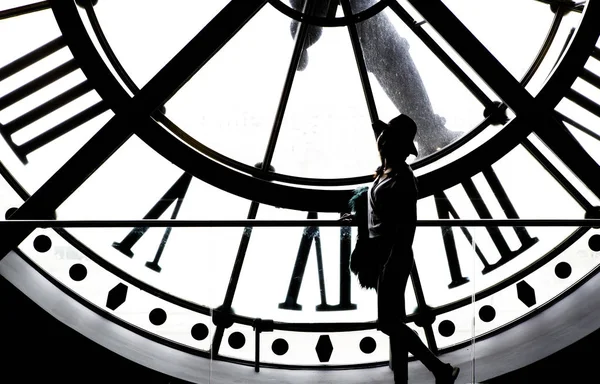 Relógio do museu Orsay, Paris, França — Fotografia de Stock