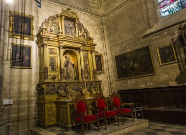 iç Seville Katedrali, Sevilla, Endülüs, İspanya