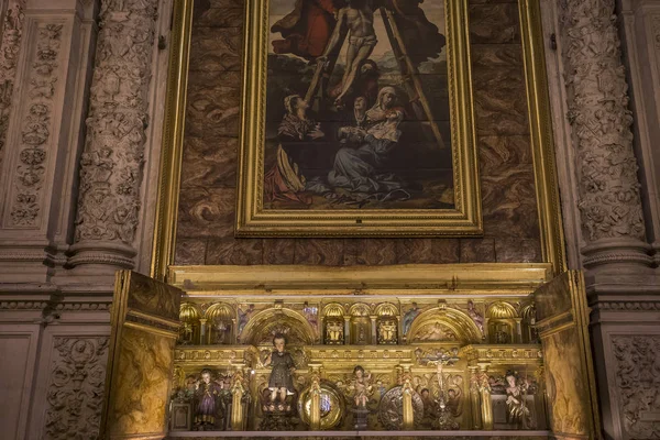 Interni della cattedrale di Siviglia, Siviglia, Andalusia, Spagna — Foto Stock