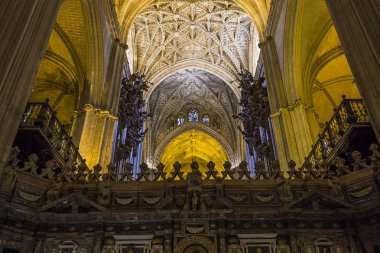 iç Seville Katedrali, Sevilla, Endülüs, İspanya