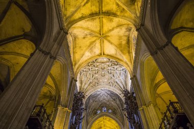 iç Seville Katedrali, Sevilla, Endülüs, İspanya