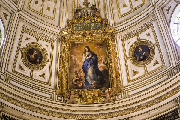 Interiores de la catedral de Sevilla, Sevilla, Andalucía, España — Foto de Stock