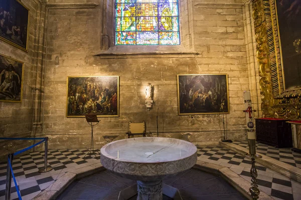 Intérieurs de la cathédrale de Séville, Séville, Andalousie, espagne — Photo