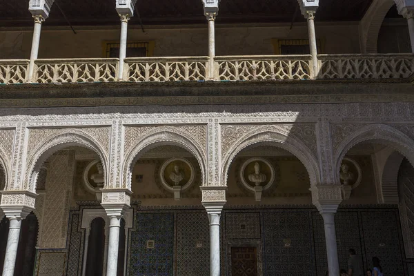 Interiörer från Casa de Pilatos, Sevilla, Andalusien, Spanien — Stockfoto