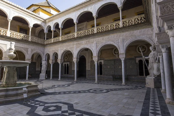 Interieur van de Casa de Pilatos, Sevilla, Andalusië, Spanje — Stockfoto