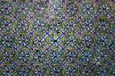 Casa de Pilatos, Seville, Endülüs, İspanya 'da seramik azulejos