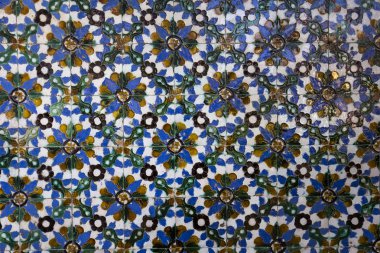 Casa de Pilatos, Seville, Endülüs, İspanya 'da seramik azulejos
