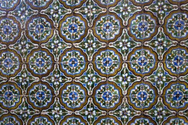 Casa de Pilatos, Seville, Endülüs, İspanya 'da seramik azulejos