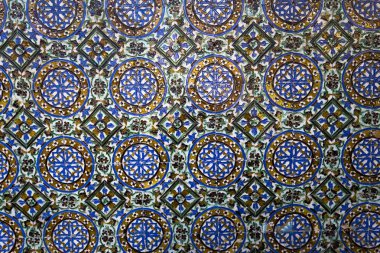 Casa de Pilatos, Seville, Endülüs, İspanya 'da seramik azulejos