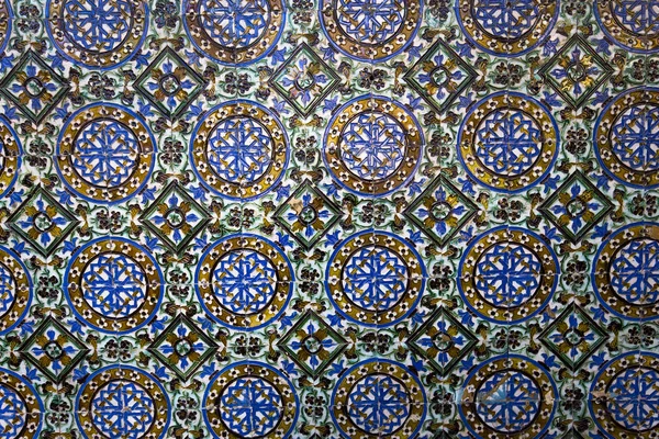 Azulejos cerâmicos em Casa de Pilatos, Sevilha, Andaluzia, Espanha — Fotografia de Stock