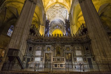 iç Seville Katedrali, Sevilla, Endülüs, İspanya