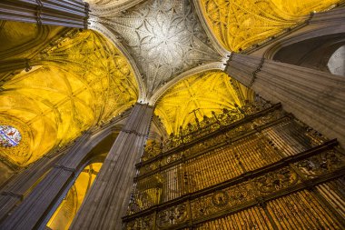 iç Seville Katedrali, Sevilla, Endülüs, İspanya