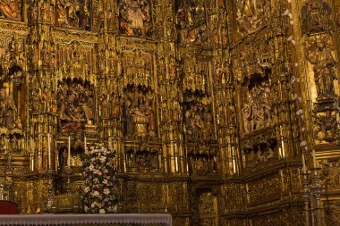 retablo Belediye Başkanı INF Seville Katedrali, Sevilla, Andalusia, İspanya