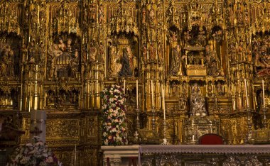 retablo Belediye Başkanı INF Seville Katedrali, Sevilla, Andalusia, İspanya
