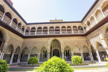 Seville Alcazar Seville, Andalusia, İspanya İç