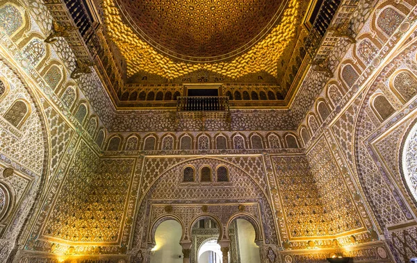 Interiores de Sevilla Alcázar, Sevilla, Andalucía, España — Foto de Stock