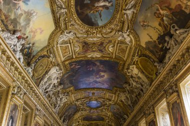 iç Ayrıntılar Louvre Müzesi, Paris, Fransa
