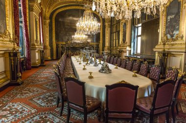 iç Ayrıntılar Louvre Müzesi, Paris, Fransa