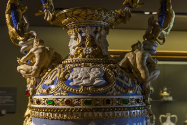 iç Ayrıntılar Louvre Müzesi, Paris, Fransa