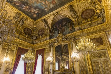 iç Ayrıntılar Louvre Müzesi, Paris, Fransa