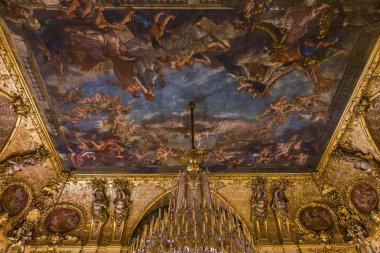 iç Ayrıntılar Louvre Müzesi, Paris, Fransa