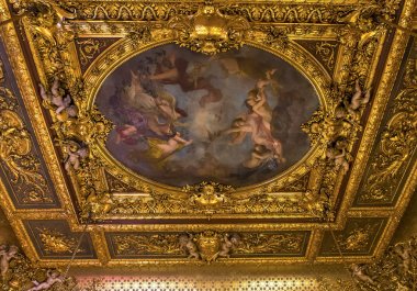 iç Ayrıntılar Louvre Müzesi, Paris, Fransa