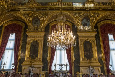 iç Ayrıntılar Louvre Müzesi, Paris, Fransa