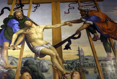 iç mekanlar ve dekorlar Siena katedralinin, Siena, İtalya