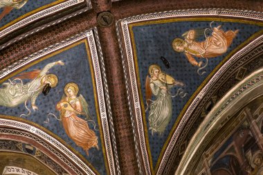 iç mekanlar ve ayrıntılarını Palazzo Pubblico, Siena, İtalya