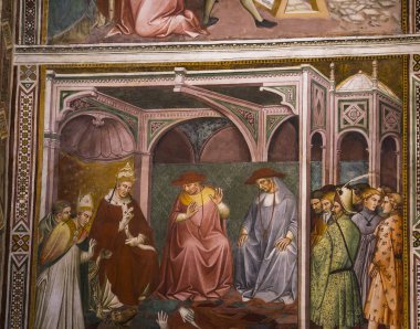 iç mekanlar ve ayrıntılarını Palazzo Pubblico, Siena, İtalya