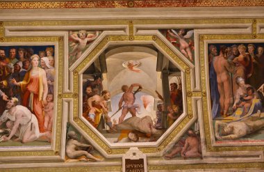 iç mekanlar ve ayrıntılarını Palazzo Pubblico, Siena, İtalya