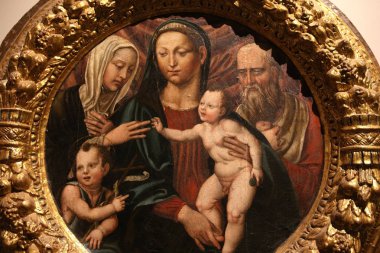 iç mekanlar ve ayrıntılarını Palazzo Pubblico, Siena, İtalya