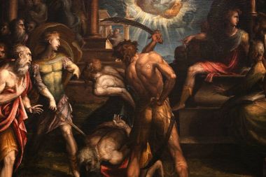 iç mekanlar ve ayrıntılarını Palazzo Pubblico, Siena, İtalya