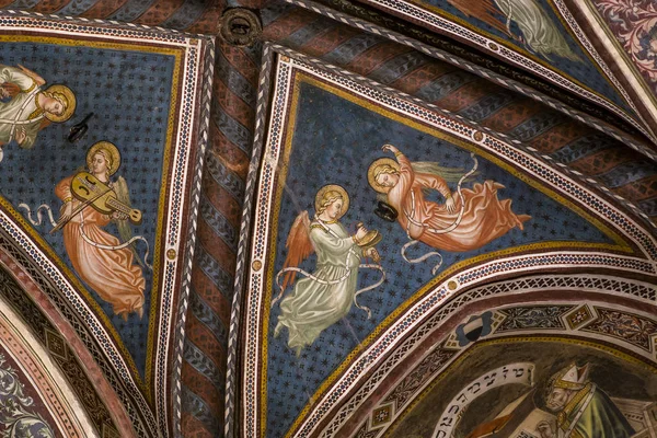 Interiéry a podrobnosti o Palazzo Pubblico, Siena, Itálie — Stock fotografie