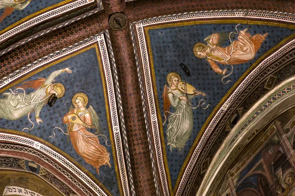 iç mekanlar ve ayrıntılarını Palazzo Pubblico, Siena, İtalya