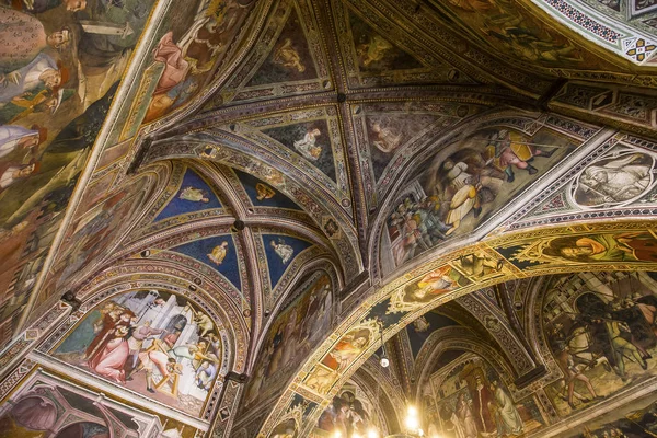 Interiores e detalhes do Palazzo Pubblico, Siena, Itália — Fotografia de Stock