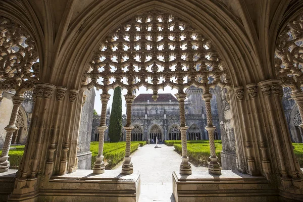 巴塔利亚修道院，在 Batahla，葡萄牙 — 图库照片