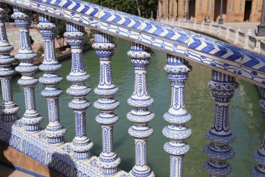 Plaza de espana, Sevilla, Endülüs, İspanya